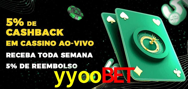 Promoções do cassino ao Vivo yyoobet